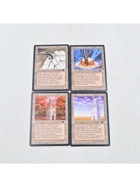 Magic The Gathering Urza’s Mine Power Plant And Two Towers Land Vintage Set